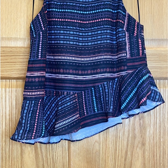 Parker Ruffle Overlay Top Tolomei Print - Picture 3 of 12